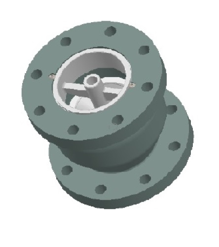METRAFLEX รุ่น CV0900-125-10SS check valve style 900, globe type, S.S disc & seat, class 125 Size : 